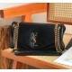 Saint Laurent Calypso small in grained lambskin YSL734153-black