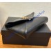 Saint Laurent Cassandre Small Envelope Pouch In Lambskin YSL764931-black