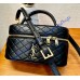 Saint Laurent Gaby Vanity Bag In Lambskin YSL766731-black