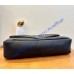 Saint Laurent Calypso large in grained lambskin YSL777399-black