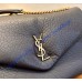 Saint Laurent Calypso large in grained lambskin YSL777399-black