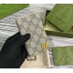 Gucci leather interior GG long card case GUW768249-yellow