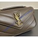 Saint Laurent LOULOU MINI in lambskin YSL821749-dark-brown