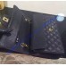 Chanel Small Classic Flap Bag in Black Caviar Leather with golden hardware