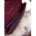 Chanel Small Classic Flap Bag in Wine Red Lambskin with silver hardware