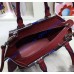 Fendi Mini 3Jours in Wine Red Leather Handbag