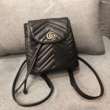 GG Marmont Black matelassé backpack