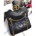 Medium GG Marmont Matelasse Shoulder Bag Black