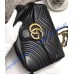 Medium GG Marmont Matelasse Shoulder Bag Black