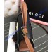 Padlock GG Supreme Top Handle Bag with Black and Brown Leather
