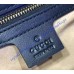 Gucci Padlock Black Signature Leather Top Handle Bag