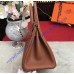 Hermes Birkin 35cm in Terre Togo leather Palladium Hardware