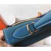 Kelly 32cm in Blue Jean Togo Leather Golden Hardware