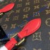 Monogram Canvas Flower Tote Coquelicot M43553