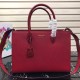 Prada Saffiano Leather Tote Large Red