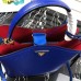 Double Saffiano leather bag Royal Blue