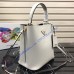 North South Double Bag White