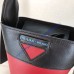 Ouverture nylon bucket bag Red Black