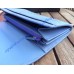 Gucci GG Marmont continental wallet in Blue leather with a chevron design