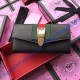Sylvie leather continental wallet Black