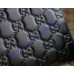 Black Guccissima Leather Zip Around Wallet