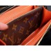 Louis Vuitton Monogram Canvas Clemence Wallet Red Chili M60743