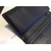 Damier Infini Black Leather Brazza Wallet