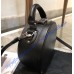 Small MICA hatbox in black leather