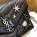 Small Loulou Chain Bag in Black Y Matelasse Leather