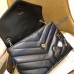 Small Loulou Chain Bag in Black Y Matelasse Leather