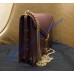 Cassandra Chain Envelope Flap Bag in Wine Red Leather
