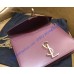 Cassandra Chain Envelope Flap Bag in Wine Red Leather
