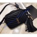 Saint Laurent Chevron Lou Belt Bag Black