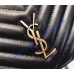 Saint Laurent Chevron Lou Belt Bag Black