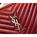 Saint Laurent Lou Camera Bag in Red Matelasse Leather