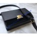 Medium Bellechasse Bag in Black Leather and Suede