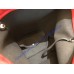 Teddy Drawstring Bag in Red Smooth Leather