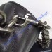 Classic Medium College Monogram Bag in Dark Gray Malelasse Leather