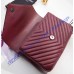 Saint Laurent Classic Medium College Monogram Bag in Wine Red Malelasse Leather
