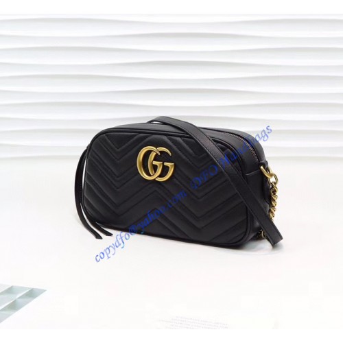 Gucci GG Marmont small matelasse shoulder bag GU447632A-black – LuxTime DFO Handbags