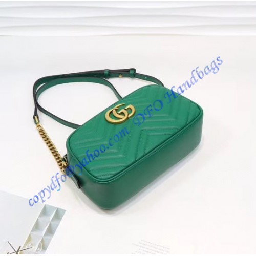 Gucci GG Marmont small matelasse shoulder bag GU447632A-green – LuxTime ...