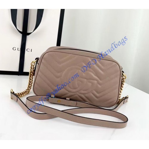 Gucci GG Marmont small matelasse shoulder bag GU447632A-tan – LuxTime DFO Handbags