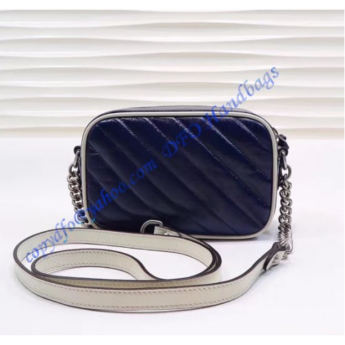 Gucci GG Marmont Matelasse Mini Bag GU448065-blue-white – LuxTime DFO Handbags