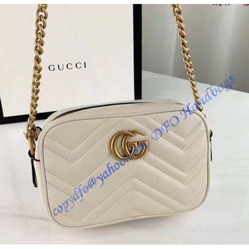 Gucci GG Marmont Matelasse Mini Bag GU448065A-white – LuxTime DFO Handbags