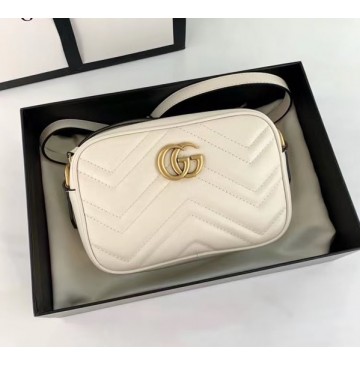 Gucci GG Marmont Matelasse Mini Bag GU448065A-white – LuxTime DFO Handbags