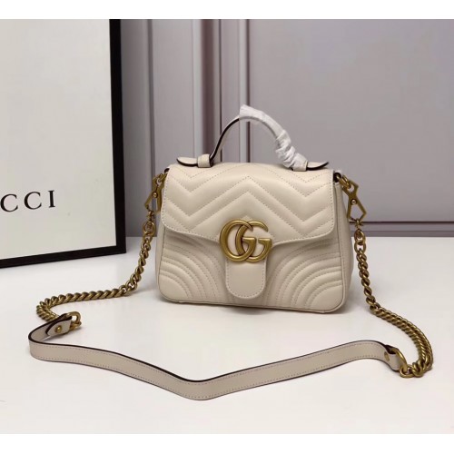 Gucci GG Marmont Mini Top Handle Bag GU547260-beige – LuxTime DFO Handbags
