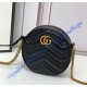 Gucci GG Marmont Mini Round Shoulder Bag GU550154-black