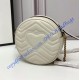 Gucci GG Marmont Mini Round Shoulder Bag GU550154-white