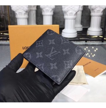 Louis Vuitton Monogram Eclipse Slender Wallet M64002-black