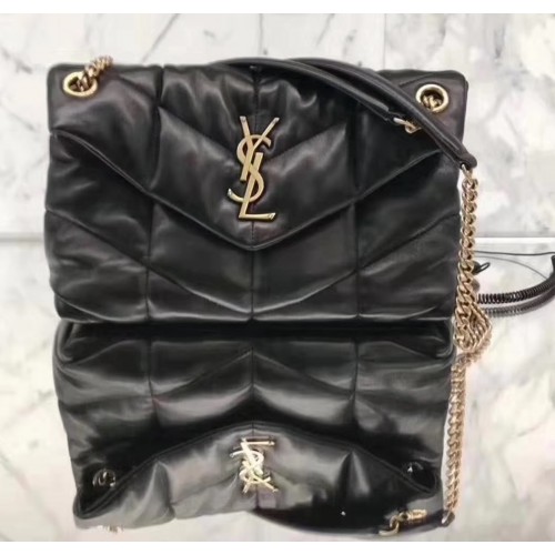 Saint Laurent LOULOU PUFFER Small bag in quilted lambskin YSL577476A ...